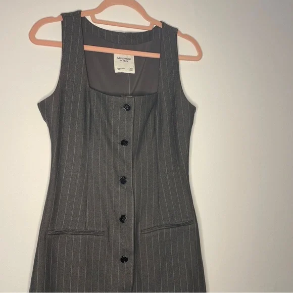 Abercrombie & Fitch Mara Square Neck Mini Dress XS Tall - Picture 7 of 10
